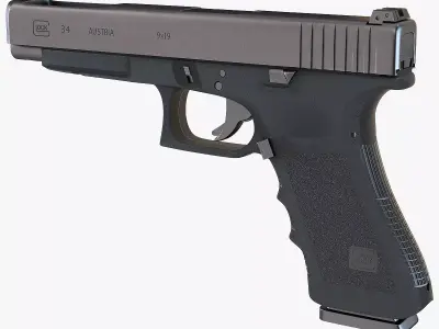 Glock G34 Gen 3 3D model