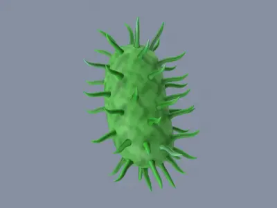 Virus Cell Stylized 3D model