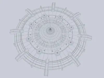 Classic UFO Low-poly 3D model