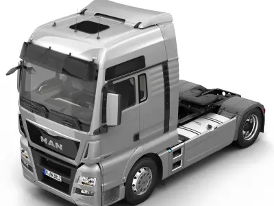TRUCK XLX 4X2 Semi Truck 3D model