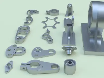 Parts package - 16 pieces 3D model