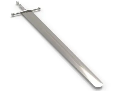 Executioners sword Low-poly 3D model