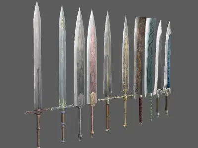weapon sword Low-poly 3D model buy