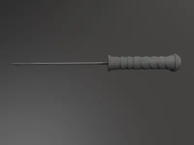 Military Combat Knife Low-poly Low-poly 3D model