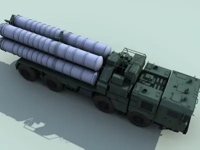 40N6 AS400 rocket launcher Free 3D model