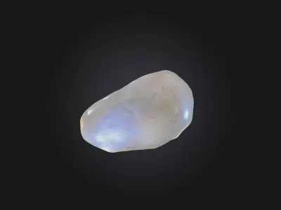 Moonstone Low-poly 3D model