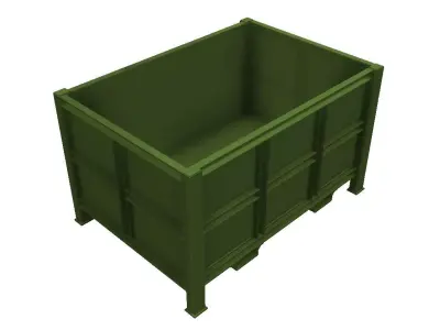 Steel track case 3D model
