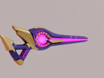 Sci-Fi Weapon 3D model
