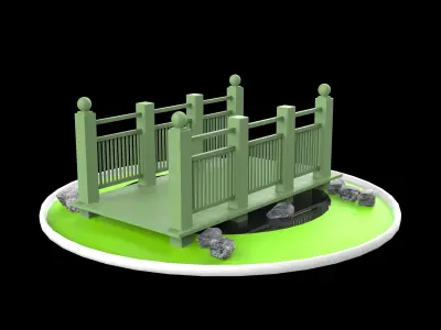 bridge Low-poly 3D model