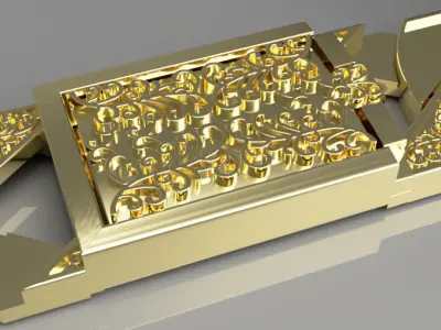 9ct english chaps bracelet 5 part  3D print model