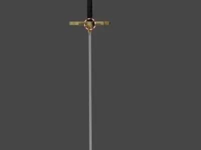 Gold Katana  3D model