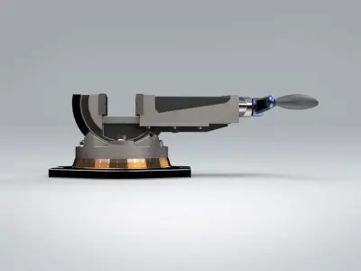 Double Turn Table Vice 3D model