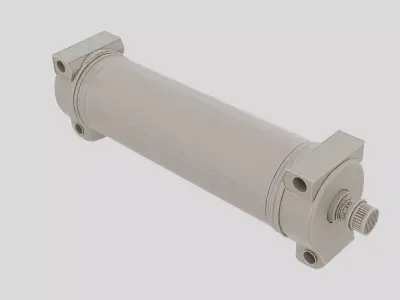 Industrial Factory Hydraulic Cylinder Body for 3D print 3D model