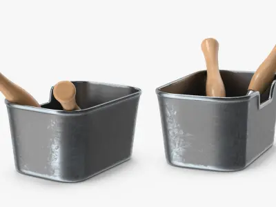 Leather Workshop with Belt Collection 3D model