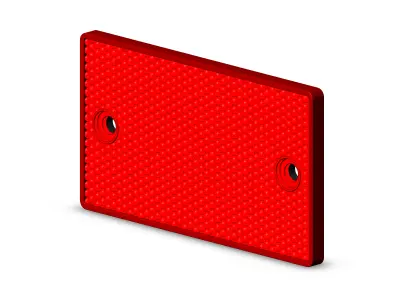 Retroreflector rectangular 32123731 cataphote Free 3D model