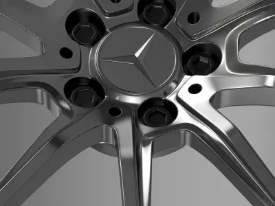 Mercedes Benz AMG GT rim 3D model