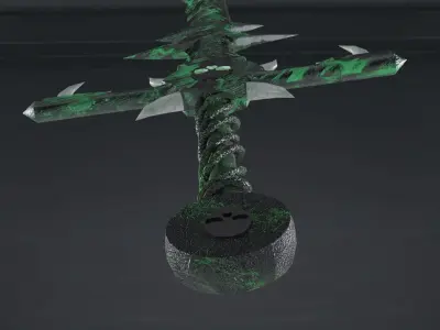 Magic Sword Low-poly 3D model