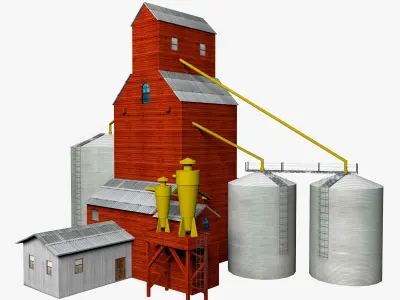 Elevator for corn 3D model