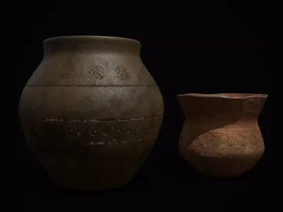 Two Pottery Pieces Collection 3D Model Pack