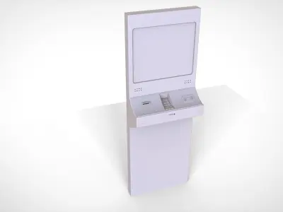 Electronic borrowing machine 3D model