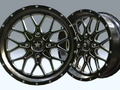 4 LUG MSA M45 Low-poly 3D model