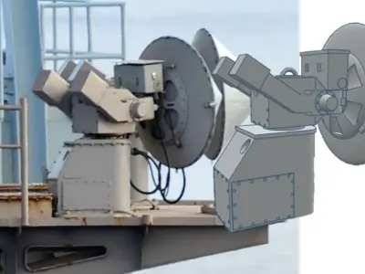AN SPN 46 Radar Aircraft Approach Radar 3D print model