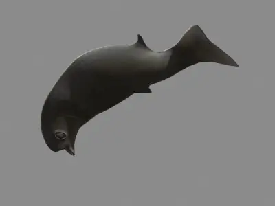 Stone Fish Free Free low-poly 3D model