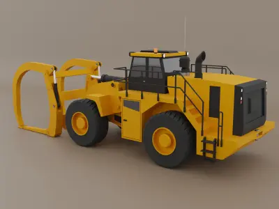 Millyard Arrangement Loader - Heavy Vehicle Low-poly 3D model