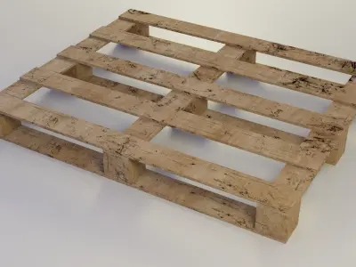 wooden pallet 3D model buy