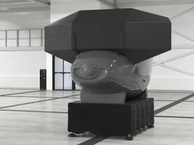 Flight Simulator System 3D model