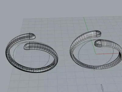 Bracciale Contrari con traforo grasshopper Free 3D model