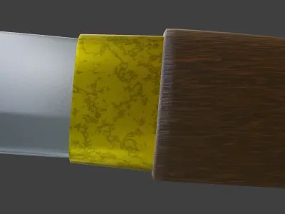 Sword - Katana Low-poly 3D model purchase