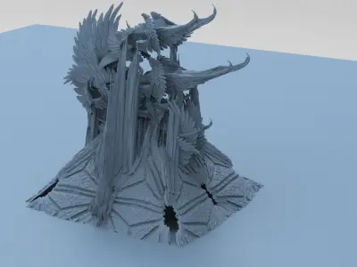 Mines of Moria halls 2  3D model
