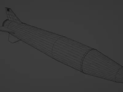 Military Missile 3D model buy