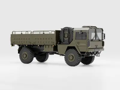 MAN KAT1 Rheinmetall 4x4 Flat Bed 3D model