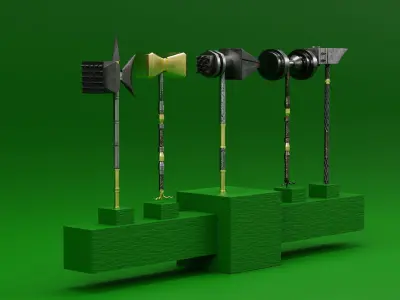 Hammer Low-poly 3D model 52