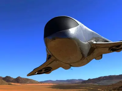 flying object Low-poly 3D model