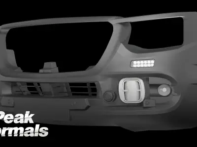 Sprinter Bullbar Low-poly 3D model