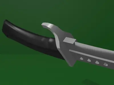 Knife Free low-poly 3D model