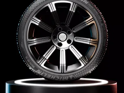 High-Detail Realistic Wheel Concept Design - 4K Textures Low-poly 3D model