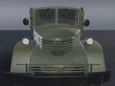 MidPoly Military Cargo Truck 3D Model Low-poly 3D model