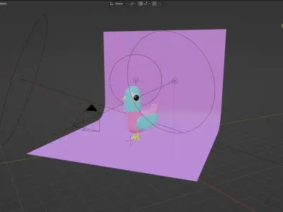 Mesmerizing Avian Elegance in Blender Free 3D model