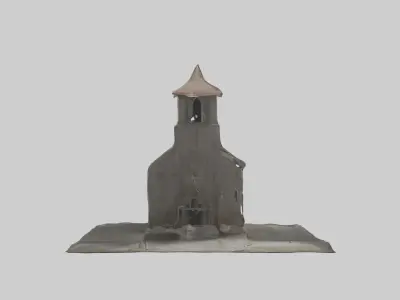 Abandoned church model Low-poly 3D model
