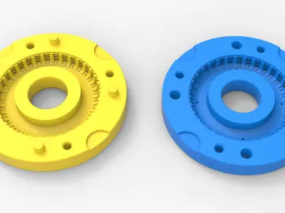 Mold for diecast tire 6 Scale 1 to 10 and 1 to 14 and 1 to 25 3D print model