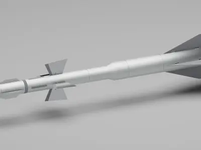 China Vympel R-27 AA-10Alamo Missile Free low-poly 3D model