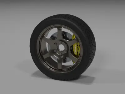 Wheel MICHELIN Detailed 3D Model 3D model 3D model