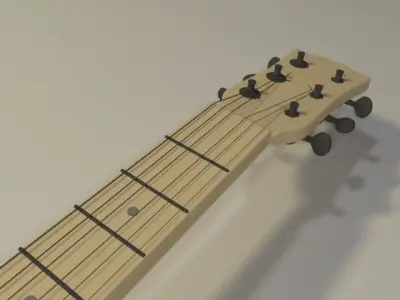 Guitar  Low-poly 3D model