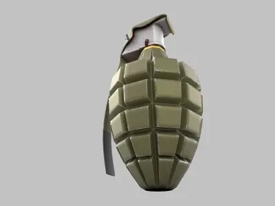 Grenade Low-poly 3D model get
