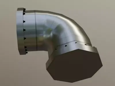 Pipe corner 3D model purchase