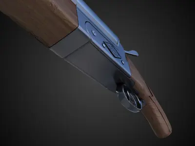 Sawed-off Shorgun Hi-Res 3D model